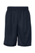 Badger 7219 Mens Pro Mesh Shorts w/ Pockets Navy Blue Flat Front