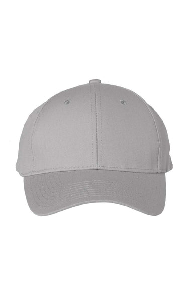 Valucap Hats VC100 Mens Twill Snapback Hat Grey Flat Front