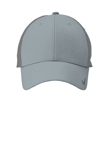 Nike Hats 779797/NKFB6447 Mens Moisture Wicking Adjustable Hat Cool Grey/Dark Grey Flat Front