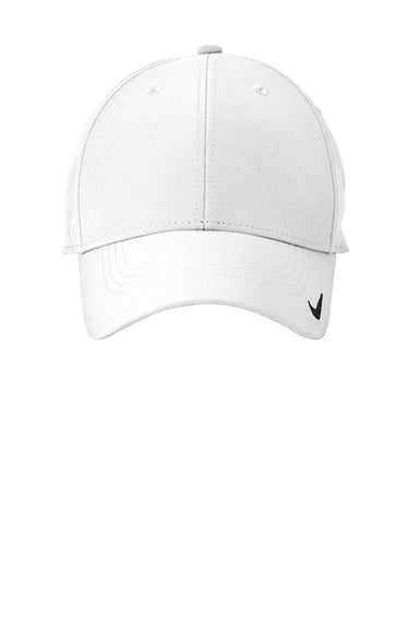 Nike 779797/NKFB6447 Mens Moisture Wicking Adjustable Hat White Flat Front