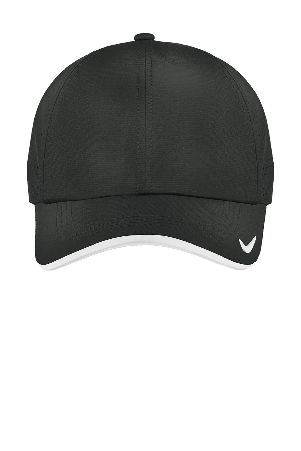 Nike Hats 429467/NKFB6445 Mens Dri-Fit Moisture Wicking Adjustable Hat Anthracite Grey/White Flat Front