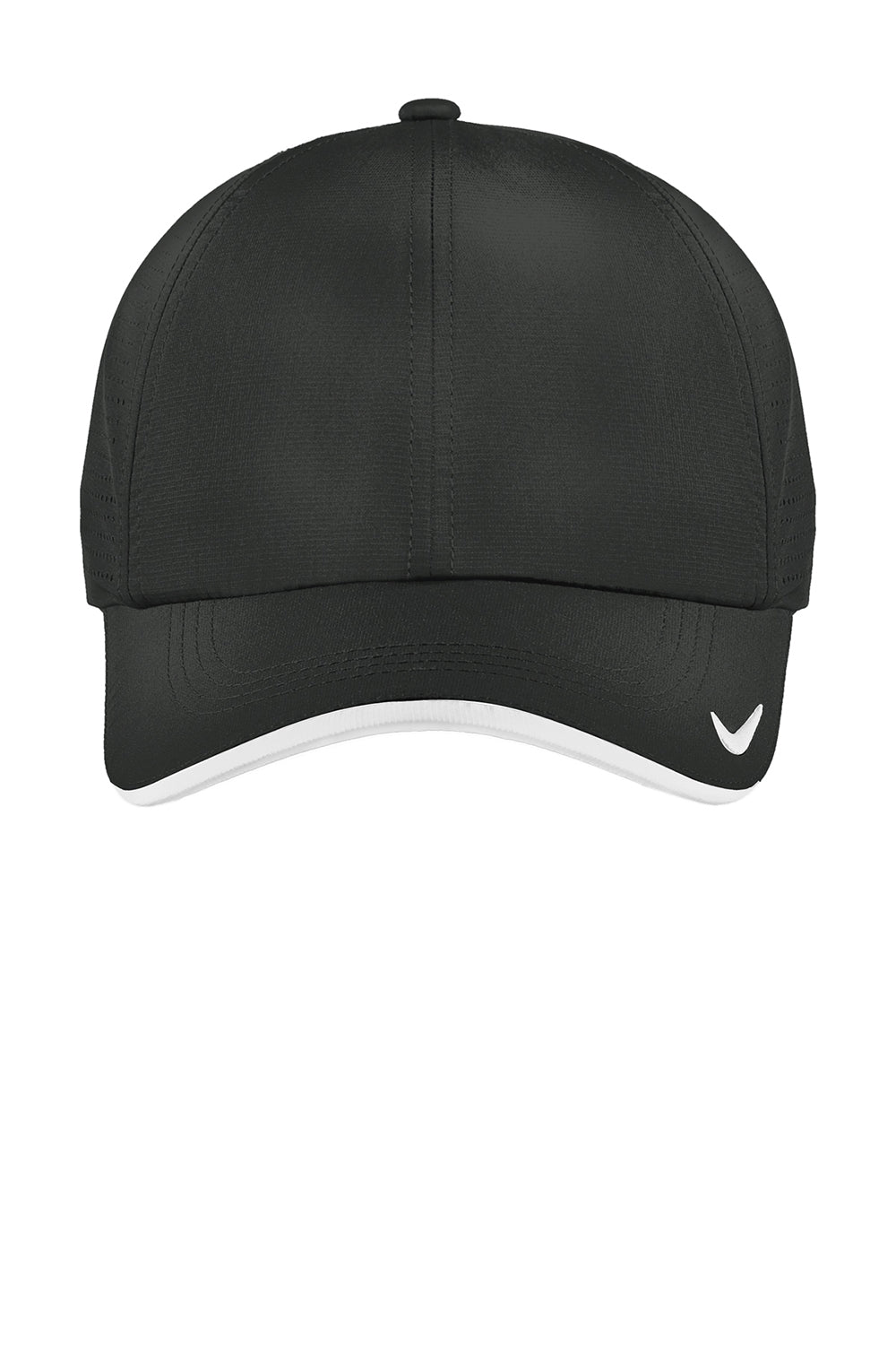 Nike 429467/NKFB6445 Mens Dri-Fit Moisture Wicking Adjustable Hat Anthracite Grey/White Flat Front