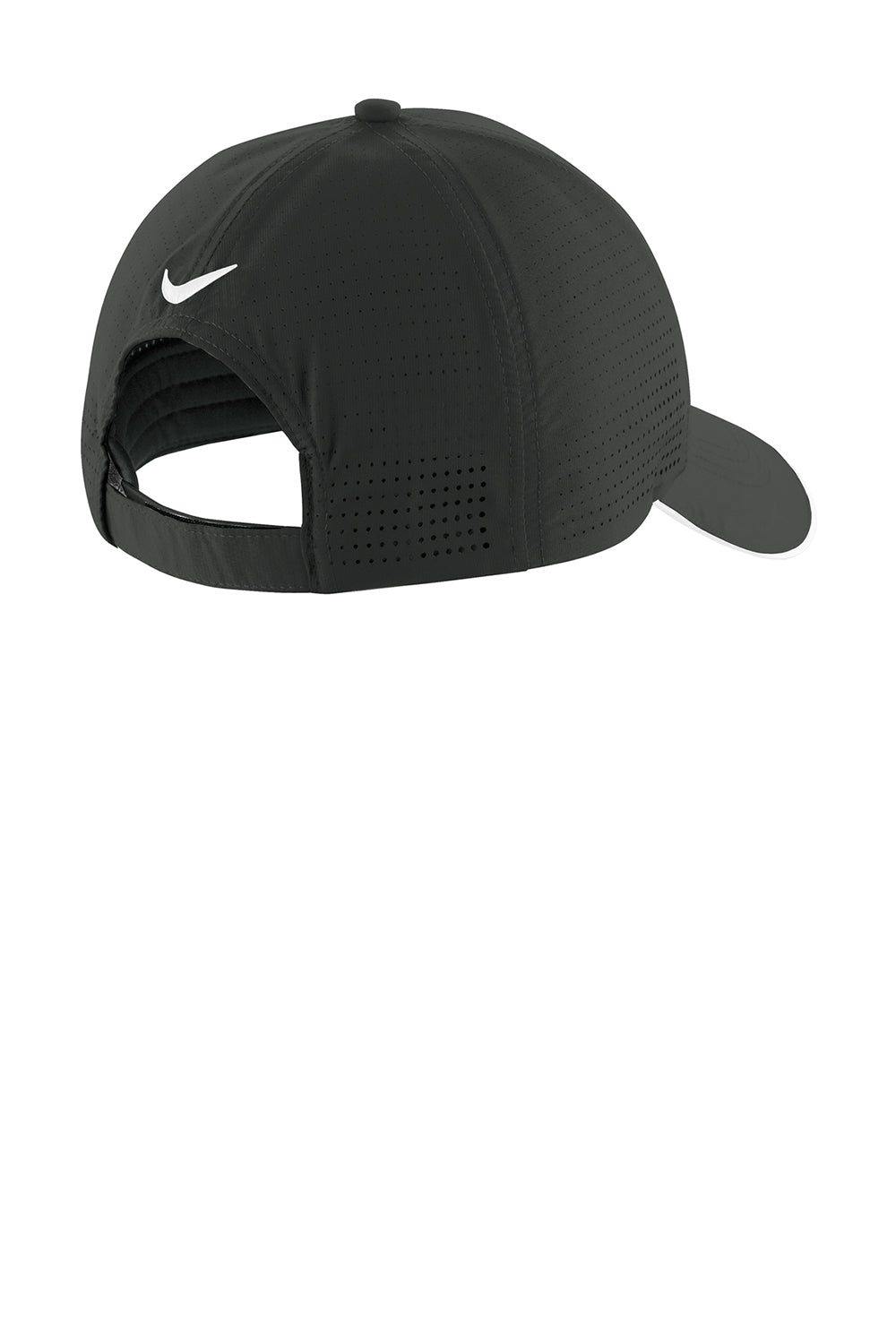 Nike 429467/NKFB6445  Dri-Fit Moisture Wicking Adjustable Hat Anthracite Grey/White Flat Back