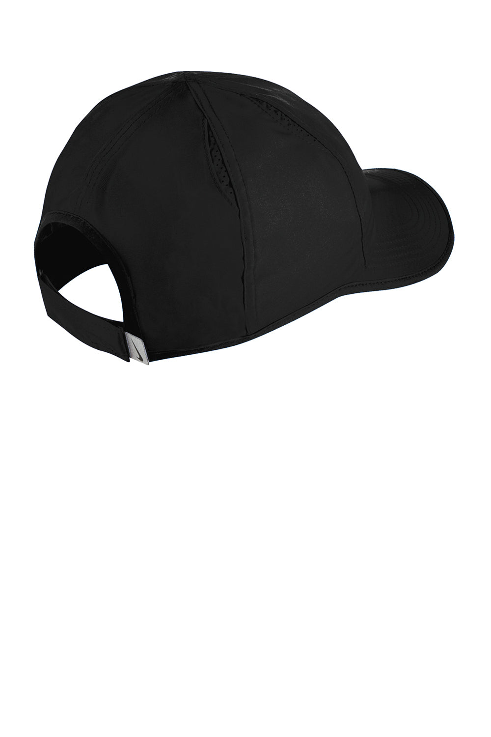 Nike CJ7082/NKFB5666  Dri-Fit Moisture Wicking Featherlight Adjustable Hat Black Flat Back