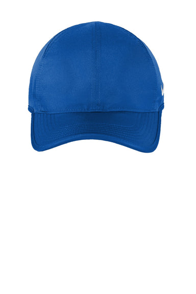 Nike Hats CJ7082/NKFB5666 Mens Dri-Fit Moisture Wicking Featherlight Adjustable Hat Game Royal Blue Flat Front