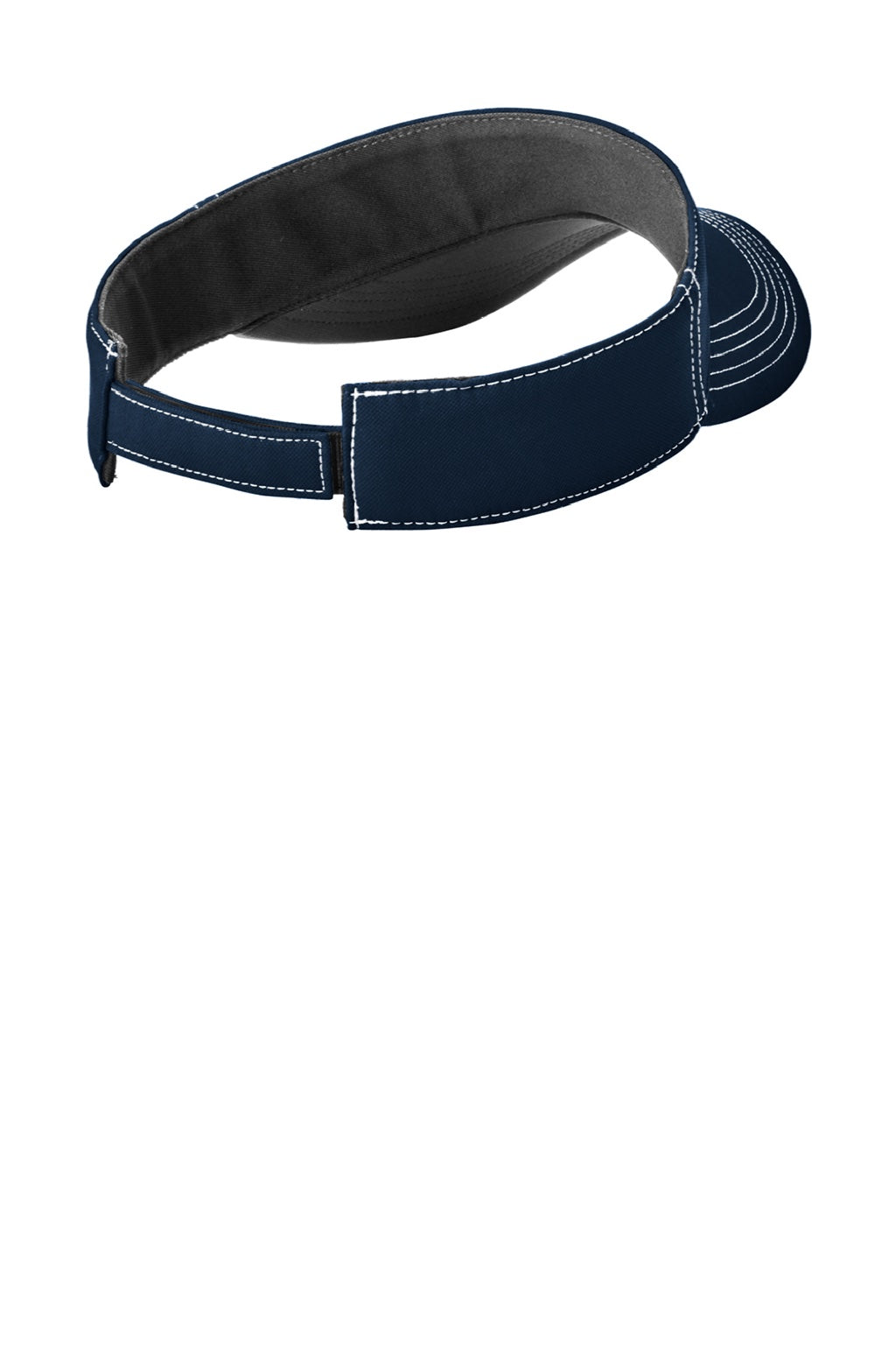 Nike Hats 429466/NKFB6446 Mens Dri-Fit Moisture Wicking Swoosh Adjustable Visor Navy Blue Flat Back