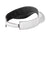 Nike 429466/NKFB6446  Dri-Fit Mositure Wicking Swoosh Adjustable Visor White Flat Back
