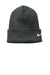 Nike Hats CW6117/NKFB6539 Unisex Dri-Fit Team Beanie Anthracite Grey Flat Front