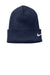 Nike Hats CW6117/NKFB6539 Unisex Dri-Fit Team Beanie College Navy Blue Flat Front