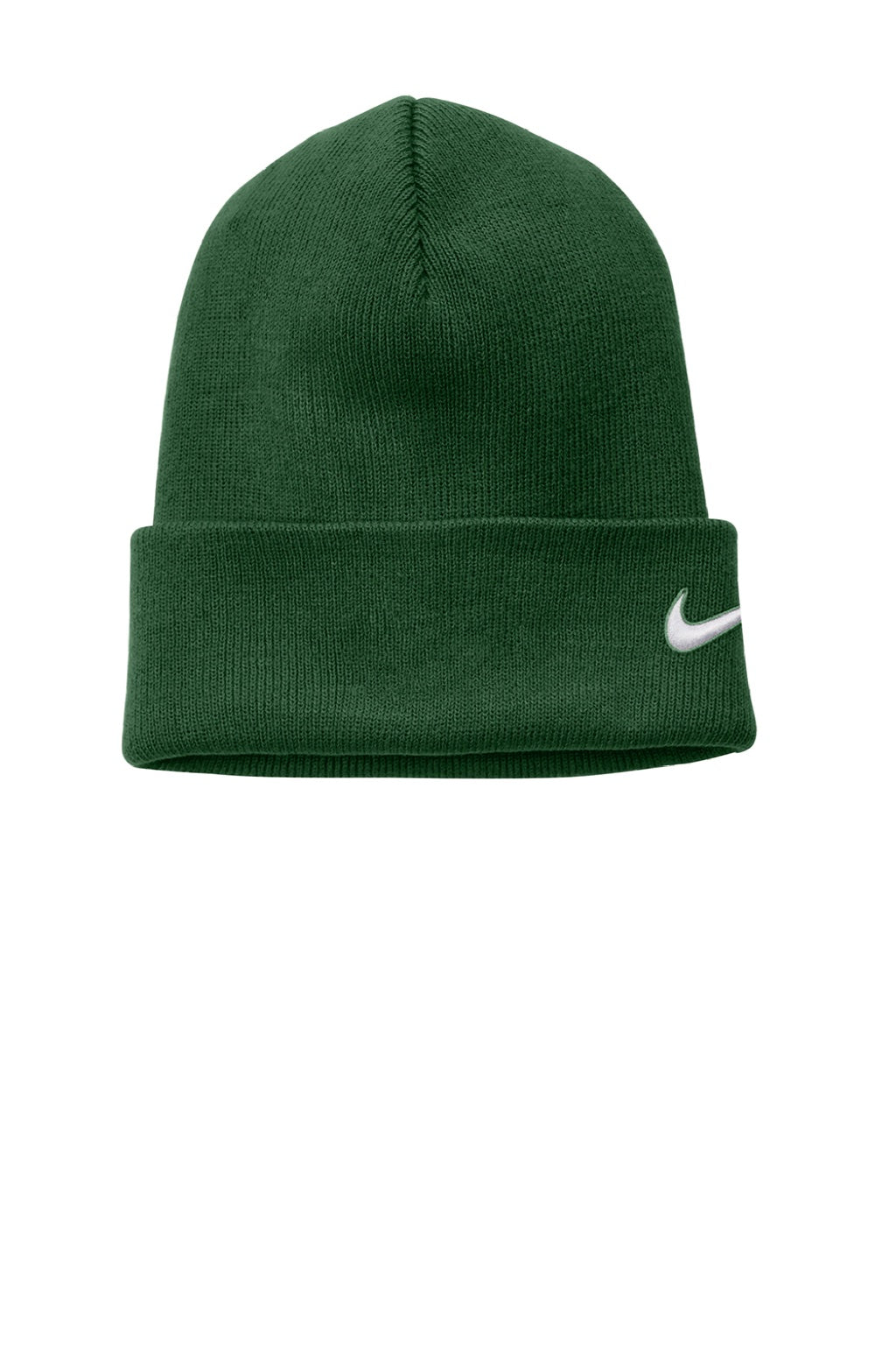 Nike Hats CW6117/NKFB6539 Unisex Dri-Fit Team Beanie Gorge Green Flat Front