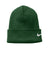 Nike Hats CW6117/NKFB6539 Unisex Dri-Fit Team Beanie Gorge Green Flat Front