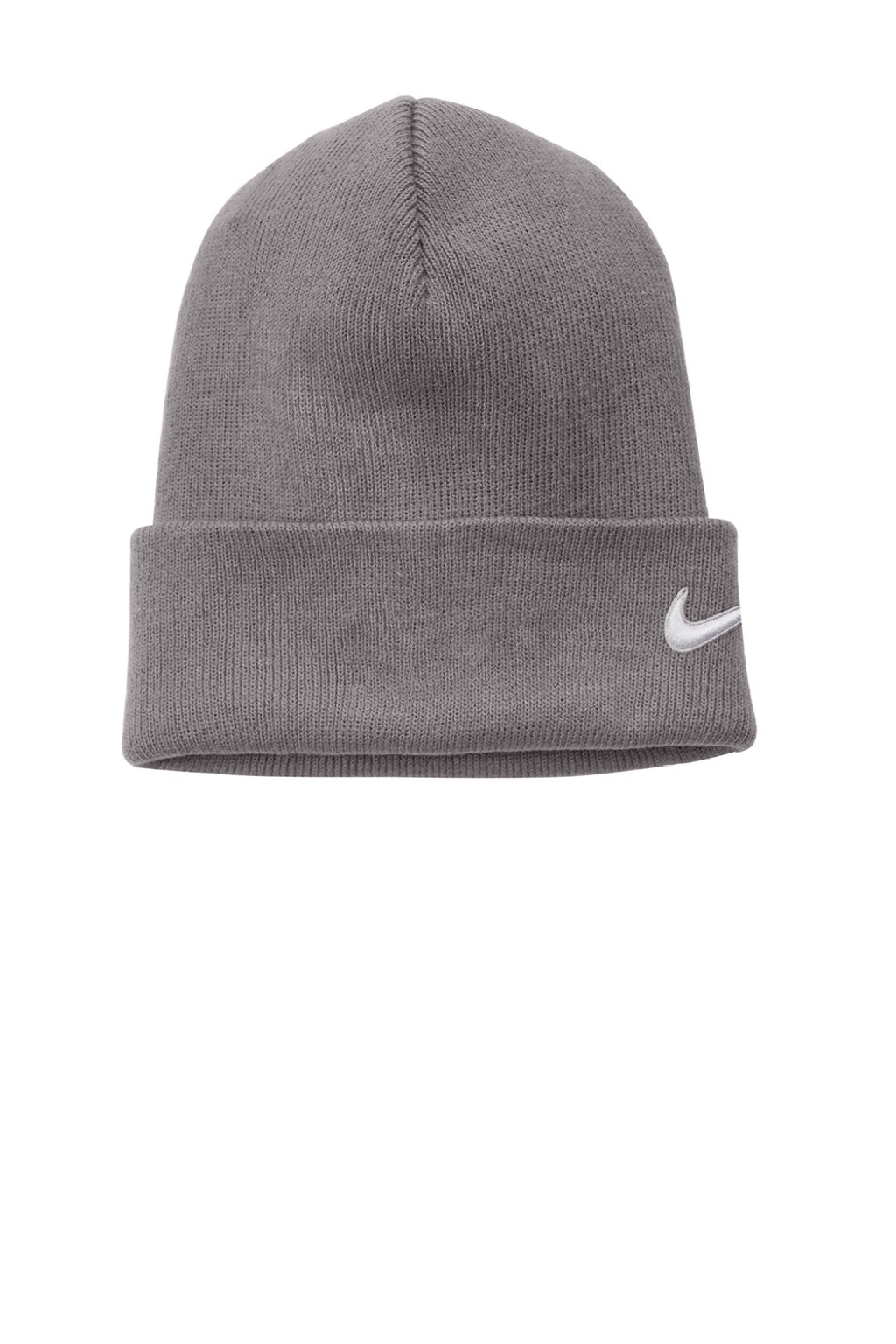 Nike Hats CW6117/NKFB6539 Unisex Dri-Fit Team Beanie Medium Grey Flat Front