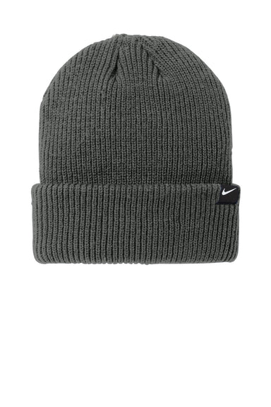 Nike Hats NKFN6310 Unisex Terra Beanie Dark Grey Flat Front
