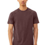 Bella + Canvas Mens CVC Raglan Short Sleeve Crewneck T-Shirt - Heather Maroon