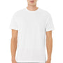 Bella + Canvas Mens CVC Raglan Short Sleeve Crewneck T-Shirt - Solid White