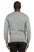 Threadfast Apparel 320C Mens Ultimate Fleece Crewneck Sweatshirt Heather Grey Model Back