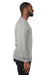 Threadfast Apparel 320C Mens Ultimate Fleece Crewneck Sweatshirt Heather Grey Model Side