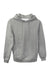 Threadfast Apparel 320H Mens Ultimate Fleece Hooded Sweatshirt Hoodie w/ Pockets Heather Grey Flat Front