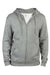 Threadfast Apparel 320Z Mens Ultimate Fleece Full Zip Hooded Sweatshirt Hoodie w/ Pockets Heather Grey Flat Front