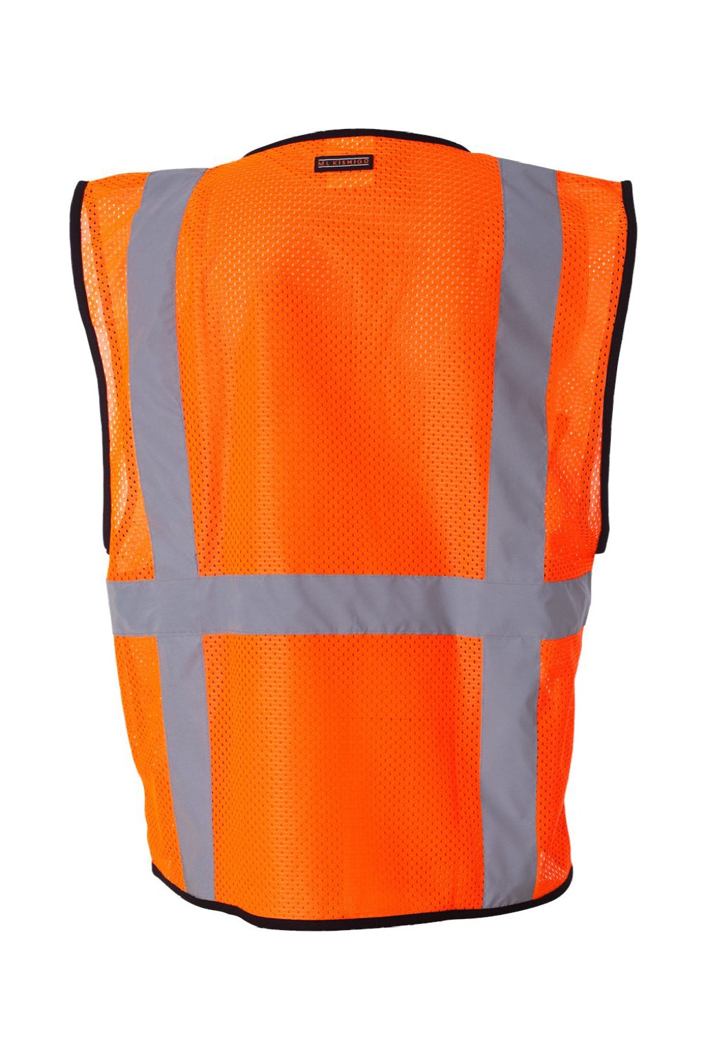 Kishigo 1191-1192 Unisex Economy Mesh 6 Pocket Vest Orange Flat Back