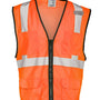 Kishigo Mens Economy Mesh 6 Pocket Vest - Orange - NEW