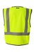 Kishigo 1193-1194 Unisex Economy Single Pocket Mesh Vest Lime Green Flat Back