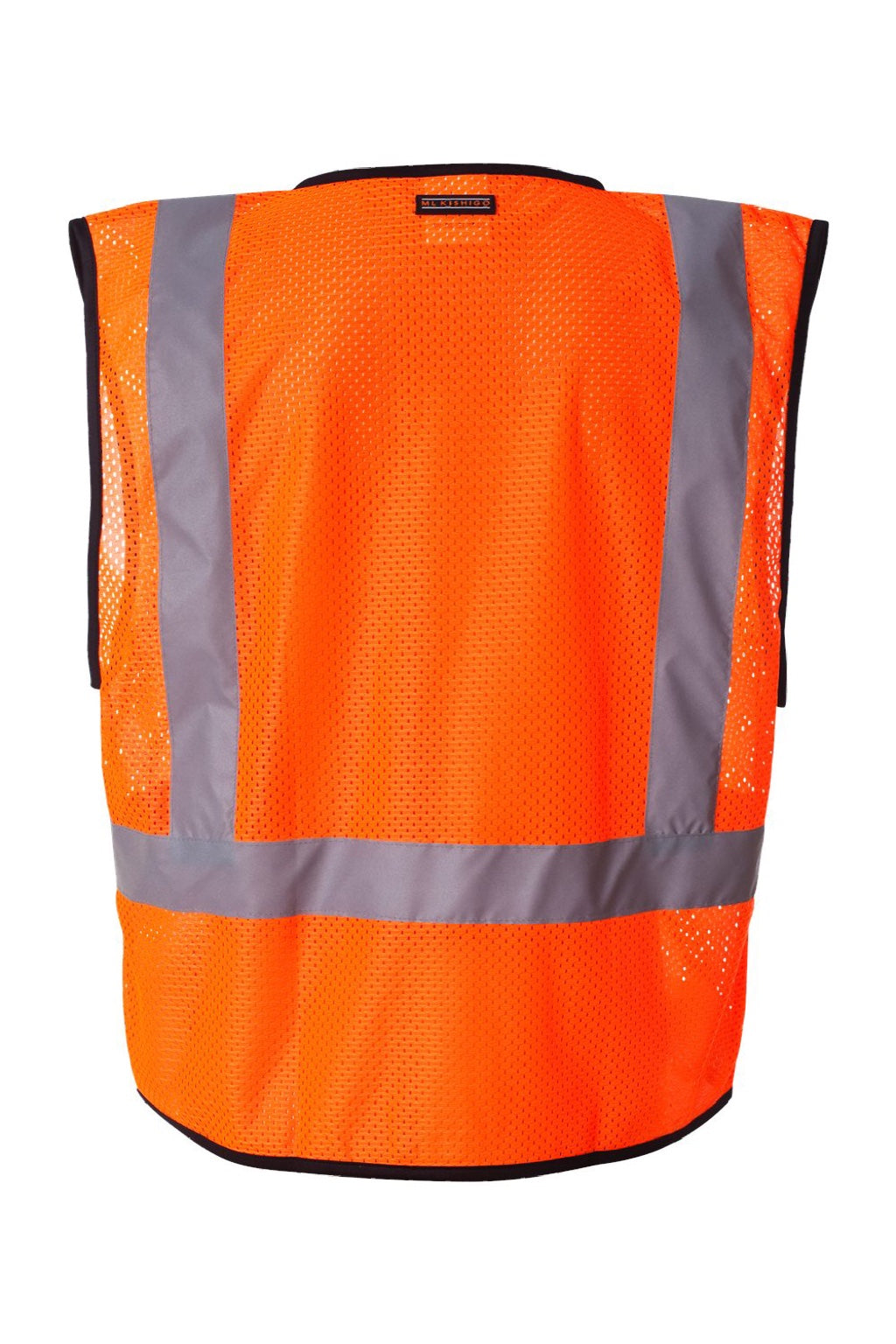 Kishigo 1193-1194 Unisex Economy Single Pocket Mesh Vest Orange Flat Back