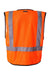 Kishigo 1193-1194 Unisex Economy Single Pocket Mesh Vest Orange Flat Back