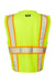 Kishigo 1195-1196 Mens Ultra Cool Multi Pocket Vest Lime Green Flat Back