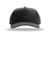 Richardson Hats 323FPC Mens Full Fabric Snapback Champ Hat Black Flat Front