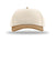 Richardson Hats 323FPC Mens Full Fabric Snapback Champ Hat Cream/Cream/Caramel Brown Flat Front