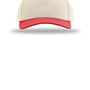 Richardson Hats Mens Full Fabric Snapback Champ Hat - Cream/Cream/Red - NEW