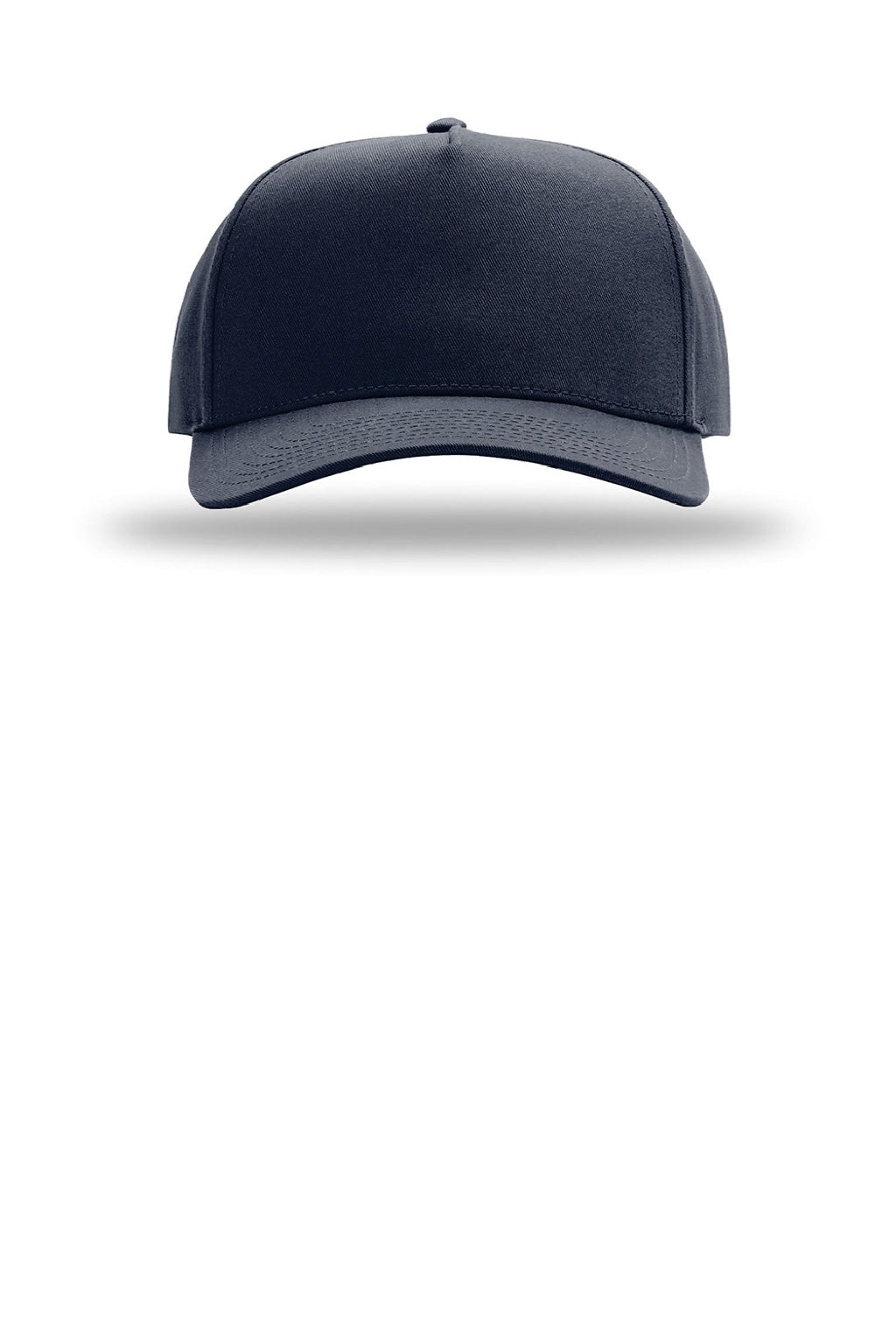 Richardson Hats 323FPC Mens Full Fabric Snapback Champ Hat Navy Blue Flat Front