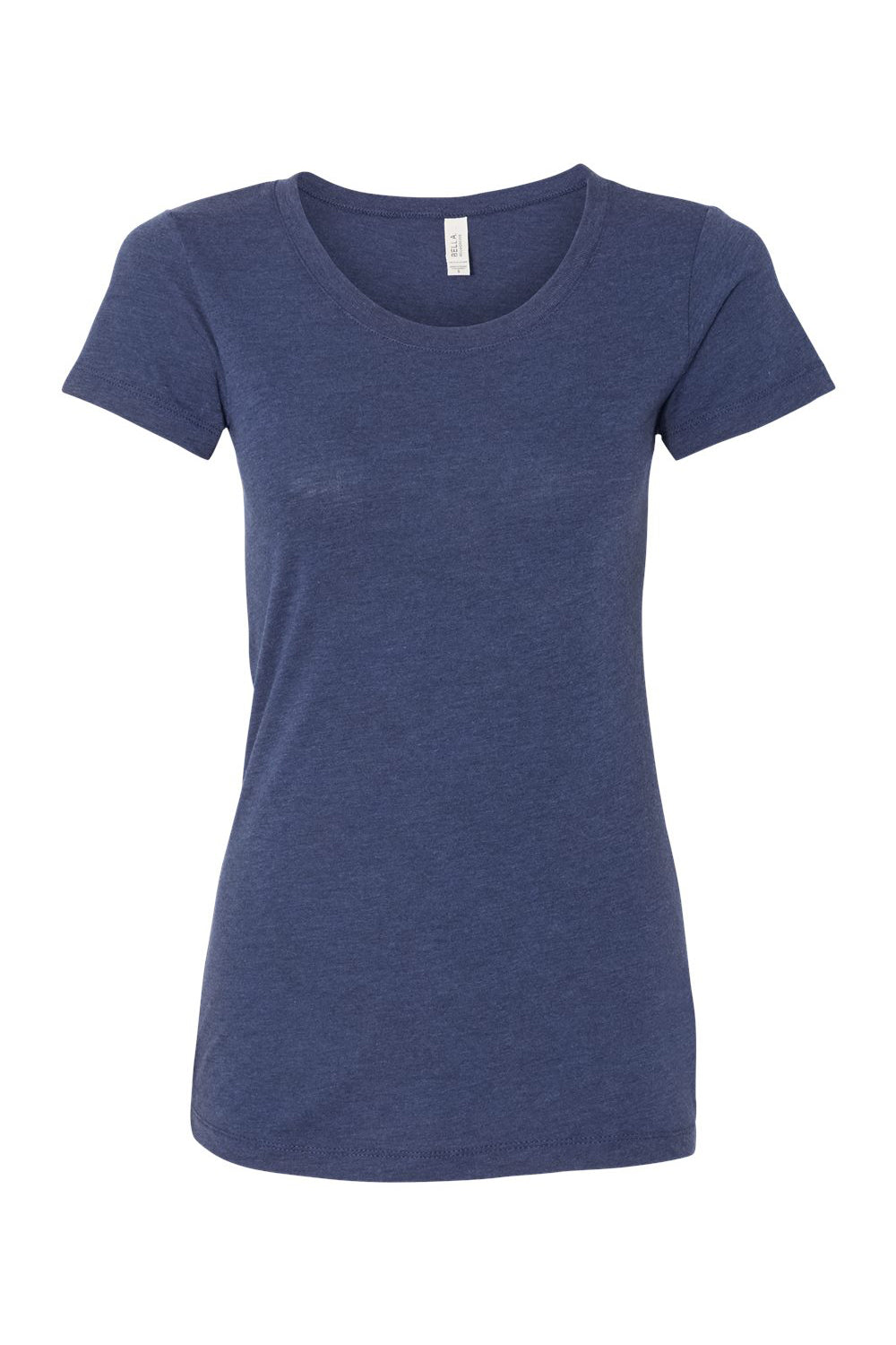Bella + Canvas BC8413/B8413/8413 Womens Short Sleeve Crewneck T-Shirt Navy Blue Flat Front