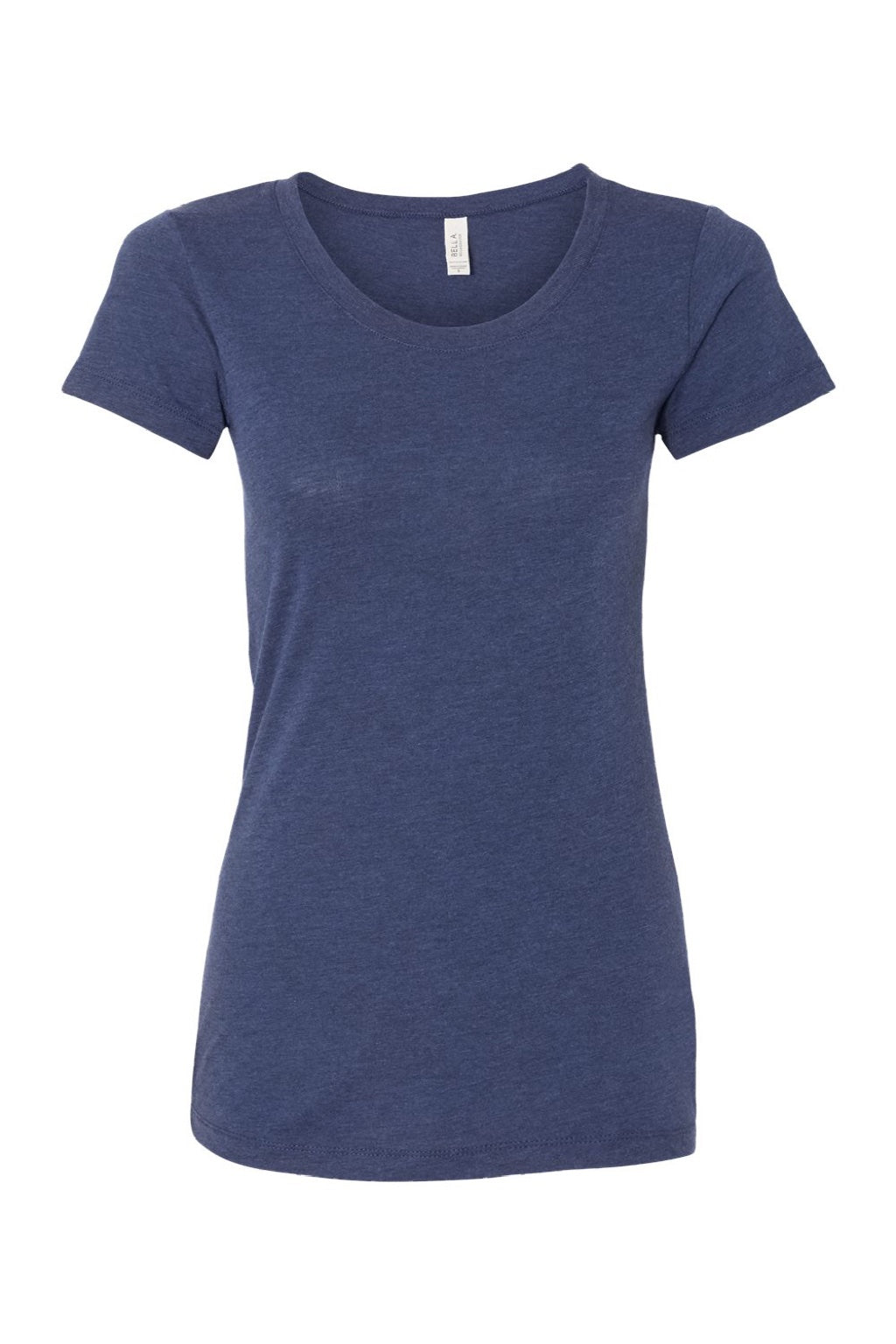 Bella + Canvas BC8413/8413 Womens Short Sleeve Crewneck T-Shirt Navy Blue Flat Front