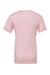 Bella + Canvas BC3001/3001 Mens Jersey Short Sleeve Crewneck T-Shirt Soft Pink Flat Back