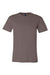 Bella + Canvas BC3001/3001 Mens Jersey Short Sleeve Crewneck T-Shirt Pebble Brown Flat Front