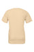 Bella + Canvas BC3001/3001 Mens Jersey Short Sleeve Crewneck T-Shirt Soft Cream Flat Back