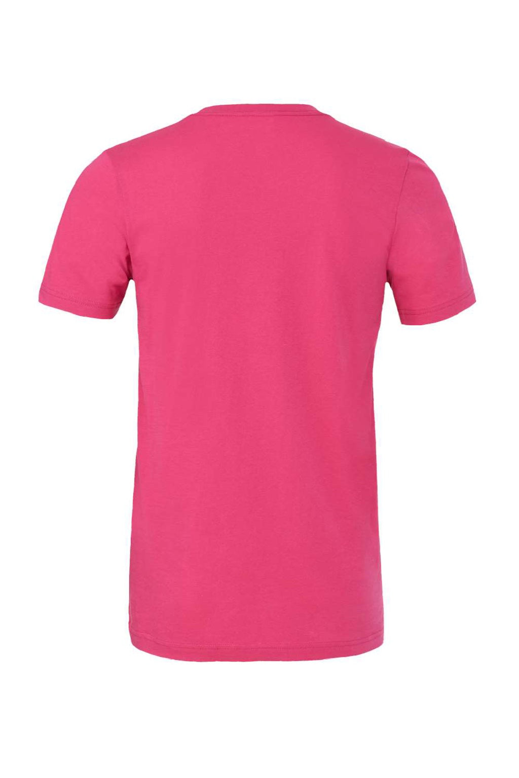Bella + Canvas BC3001/3001 Mens Jersey Short Sleeve Crewneck T-Shirt Berry Pink Flat Back