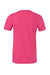Bella + Canvas BC3001/3001 Mens Jersey Short Sleeve Crewneck T-Shirt Berry Pink Flat Back