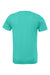 Bella + Canvas BC3001/3001 Mens Jersey Short Sleeve Crewneck T-Shirt Teal Green Flat Back