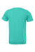 Bella + Canvas BC3001/3001C Mens Jersey Short Sleeve Crewneck T-Shirt Teal Green Flat Back