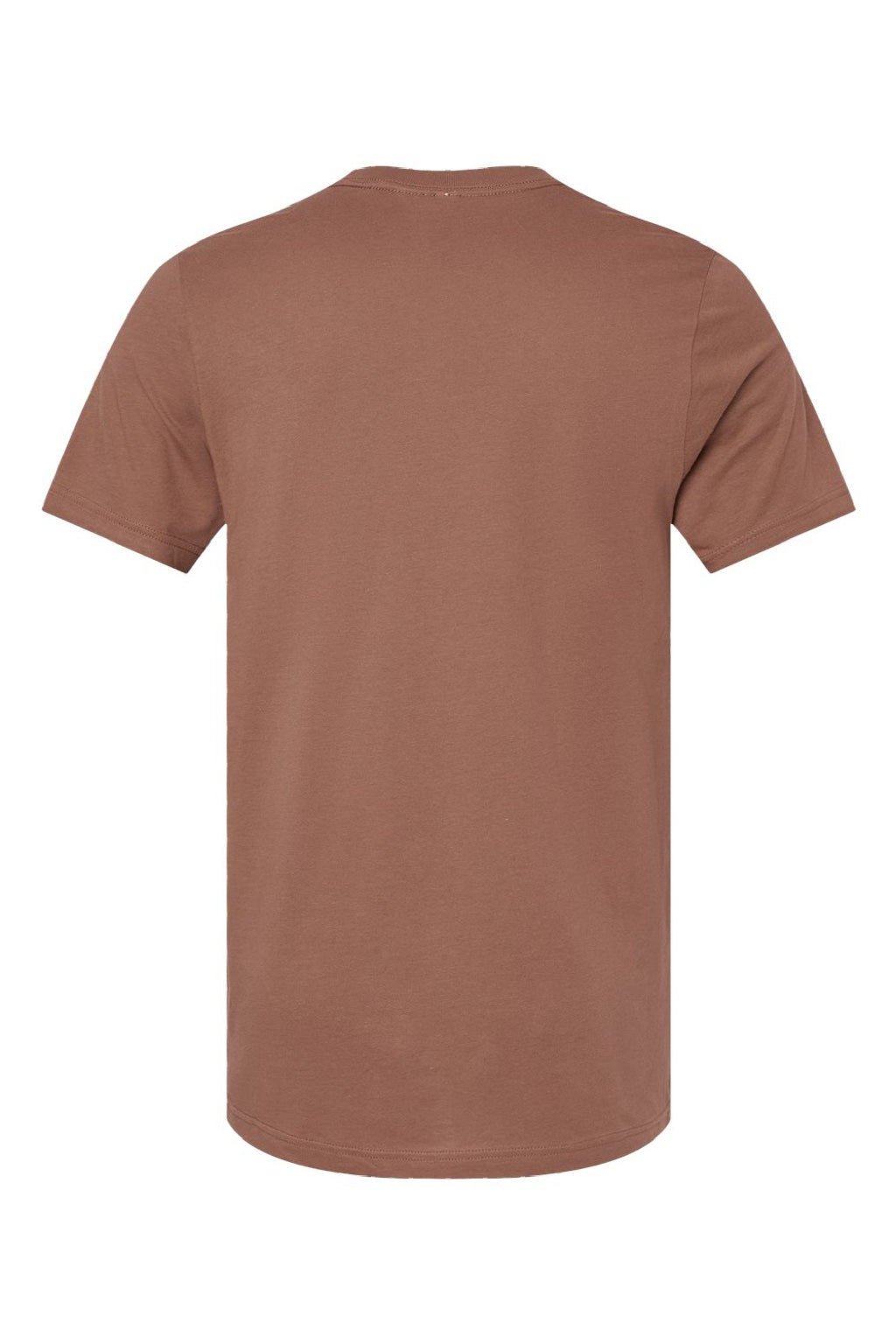 Bella + Canvas BC3001/3001 Mens Jersey Short Sleeve Crewneck T-Shirt Chestnut Brown Flat Back
