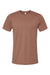 Bella + Canvas BC3001/3001 Mens Jersey Short Sleeve Crewneck T-Shirt Chestnut Brown Flat Front