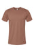 Bella + Canvas BC3001/3001C Mens Jersey Short Sleeve Crewneck T-Shirt Chestnut Brown Flat Front
