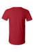 Bella + Canvas BC3005/3005 Mens Jersey Short Sleeve V-Neck T-Shirt Canvas Red Flat Back