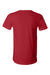 Bella + Canvas BC3005/3005/3655C Mens Jersey Short Sleeve V-Neck T-Shirt Canvas Red Flat Back