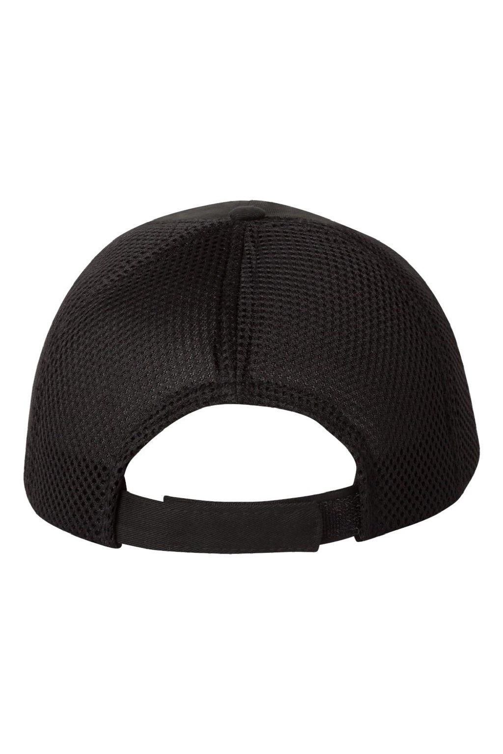 Valucap Hats 3200 Mens Spacer Mesh Back Adjustable Hat Black Flat Back