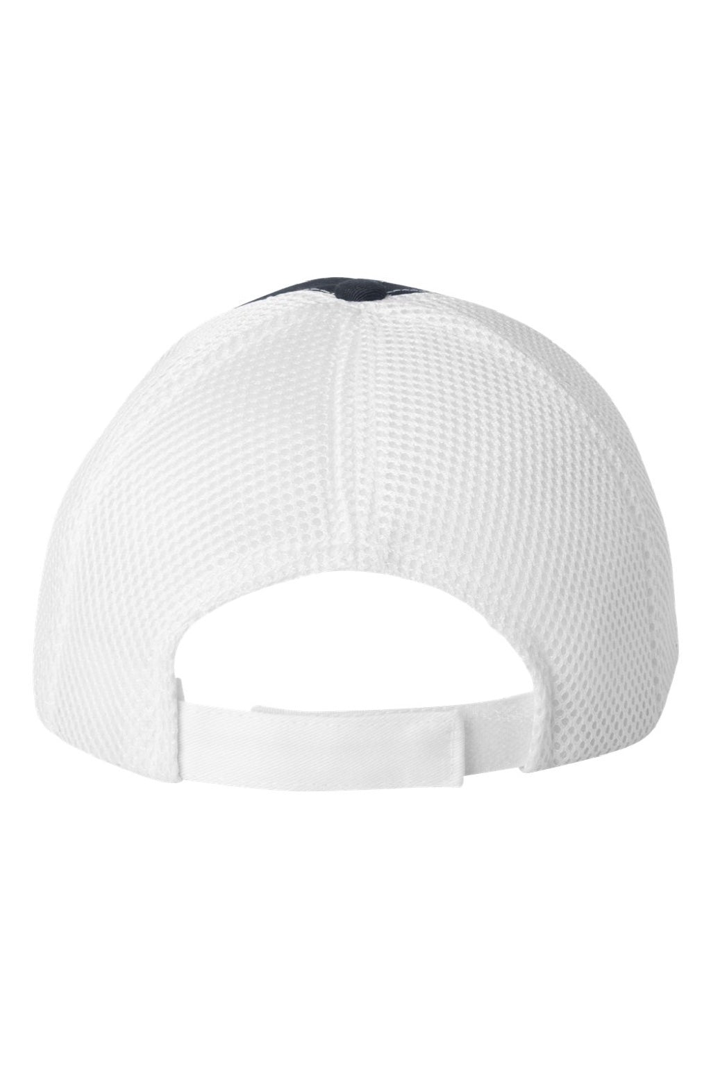Valucap Hats 3200 Mens Spacer Mesh Back Adjustable Hat Navy Blue/White Flat Back