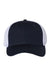 Valucap Hats 3200 Mens Spacer Mesh Back Adjustable Hat Navy Blue/White Flat Front